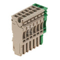 Wtyczka (terminal), złącze wtykowe, 2.5 mm2, 24 A, 500 V, liczba przyłączeń: 7, Liczba biegunów: 7, Szerokość: 35.7 mm, ZP 2.5/1AN/7 GN/BE