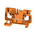 Blok zacisku przelotowego, PUSH IN, pomarańczowy, 4 mm2, 32 A, 800 V, liczba przyłączeń: 2, A2C 4 DL OR