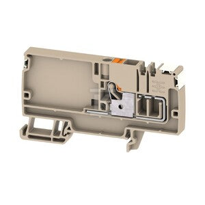 Zacisk rozdziału potencjału, PUSH IN, Ciemnobeżowy, 6 mm2, 41 A, 500 V, liczba przyłączeń: 1, liczba poziomów: 1, AAP11 6 LO DL OR
