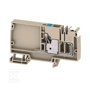 Zacisk rozdziału potencjału, PUSH IN, Ciemnobeżowy, 10 mm2, 57 A, 800 V, liczba przyłączeń: 1, liczba poziomów: 1, AAP12 10 LO DL BL