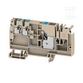 Zacisk rozdziału potencjału, PUSH IN, Ciemnobeżowy, 10 mm2, 57 A, 800 V, liczba przyłączeń: 1, liczba poziomów: 1, AAP12Â 10/4X2.5 LO-LI DL BL