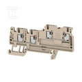 Złączka inicjatora/elementu wykonawczego, PUSH IN, Ciemnobeżowy, 1.5 mm2, 13.5 A, 250 V, liczba przyłączeń: 4, liczba poziomów: 2, TS 35, AIO21 1.5 SI DL