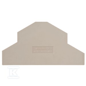 Płyta separacyjna (terminal), Ciemnobeżowy, Wysokość: 104 mm, Szerokość: 1.5 mm, V-0, Wemid, ZAP/TW ZDK2.5-2/4AN