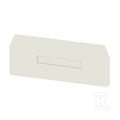 Płytka końcowa do złączek, szary, Wysokość: 90 mm, Szerokość: 2 mm, V-0, Wemid, zatrzaskowe: Tak, ZAP/TW6/3AN GY