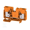 Blok zacisku przelotowego, PUSH IN, pomarańczowy, 16 mm2, 76 A, 1000 V, liczba przyłączeń: 2, A2C 16 OR