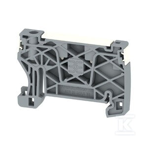 Wspornik końcowy, popielaty, TS 35, V-0, Wemid, Szerokość: 6 mm, 130 °C, AEB 35 SCL/1 V0 TGY DL