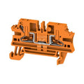 Blok zacisku przelotowego, PUSH IN, pomarańczowy, 2.5 mm2, 24 A, 800 V, liczba przyłączeń: 2, AL2C 2.5 OR