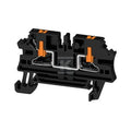 Blok zacisku przelotowego, PUSH IN, czarny, 2.5 mm2, 24 A, 800 V, liczba przyłączeń: 2, AL2C 2.5 BK