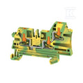 Zacisk PE, PUSH IN, zielony / żółty, 2.5 mm2, 800 V, liczba przyłączeń: 3, liczba poziomów: 1, TS 35, V-0, Wemid, AL3C 2.5 PE