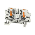 Blok zacisku przelotowego, PUSH IN, Jasnoszary, 4 mm2, 32 A, 1000 V, liczba przyłączeń: 2, AL2C 4 LTGY