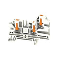 Blok zacisku przelotowego, PUSH IN, biały, 4 mm2, 32 A, 1000 V, liczba przyłączeń: 3, AL3C 4 WT