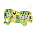 Zacisk PE, SNAP IN, zielony / żółty, 2.5 mm2, 800 V, liczba przyłączeń: 3, liczba poziomów: 1, TS 35, V-0, Wemid, S3C 2.5 PE DL