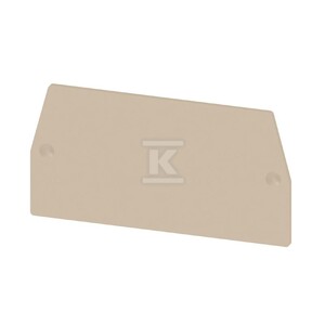 Płytka końcowa i dzieląca styków, Ciemnobeżowy, Wysokość: 68.5 mm, Szerokość: 1.5 mm, V-0, Wemid, WAP WTL 6