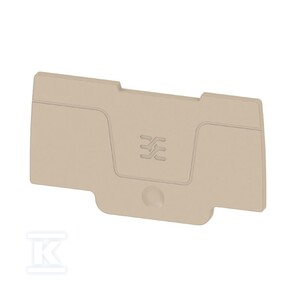 Płytka końcowa do złączek, Ciemnobeżowy, Wysokość: 60.3 mm, Szerokość: 2 mm, V-0, Wemid, zatrzaskowe: Tak, SEP 2C 4