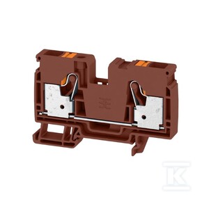 Blok zacisku przelotowego, PUSH IN, żółty, 10 mm2, 57 A, 1000 V, liczba przyłączeń: 2, A2C 10 YL