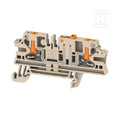 Bloki odczepów probierczych, PUSH IN, Ciemnobeżowy, 2.5 mm2, 20 A, 500 V, liczba przyłączeń: 2, liczba poziomów: 1, ALDT 2.5 2C