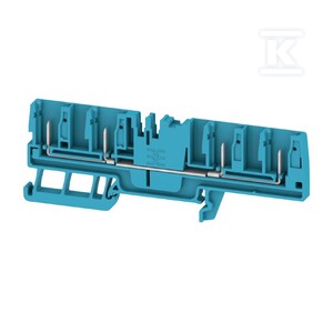 Złączka wtykowa, PUSH IN, niebieski, 2.5 mm2, 24 A, 800 V, liczba przyłączeń: 4, liczba poziomów: 1, TS 35, APGTB 2.5 FT 4C/4 BL