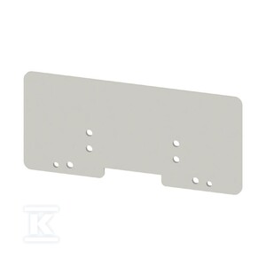 Płyta separacyjna (terminal), szary, Wysokość: 140 mm, Szerokość: 2 mm, V-0, WTW WFF35