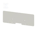 Płyta separacyjna (terminal), szary, Wysokość: 190 mm, Szerokość: 2 mm, V-0, WTW WFF70