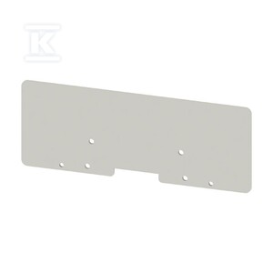 Płyta separacyjna (terminal), szary, Wysokość: 190 mm, Szerokość: 2 mm, V-0, WTW WFF70