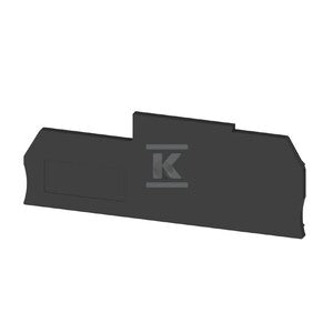 Płytka końcowa do złączek, czarny, Wysokość: 92.6 mm, Szerokość: 2.7 mm, V-0, Wemid, zatrzaskowe: Tak, ZAP ZSI2X6/4X2.5
