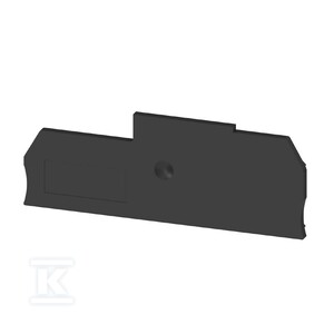 Płytka końcowa do złączek, czarny, Wysokość: 82.35 mm, Szerokość: 2.7 mm, V-0, Wemid, zatrzaskowe: Tak, ZAP ZSI2X6/4X2.5 ETA