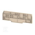 Płyta separacyjna (terminal), Ciemnobeżowy, Wysokość: 100.1 mm, Szerokość: 3.25 mm, V-0, Wemid, ZAP/TW ZT4/4AN/2