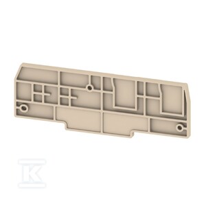 Płyta separacyjna (terminal), Ciemnobeżowy, Wysokość: 100.1 mm, Szerokość: 3.25 mm, V-0, Wemid, ZAP/TW ZT4/4AN/2