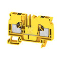 Blok zacisku przelotowego, PUSH IN, żółty, 6 mm2, 41 A, 800 V, liczba przyłączeń: 2, A2C 6 FE