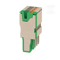 Wtyczka (terminal), PUSH IN, 2.5 mm2, 24 A, 800 V, liczba przyłączeń: 4, Liczba biegunów: 4, Szerokość: 20.4 mm, APG 2.5/4-3BG-GN