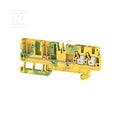 Złączka wtykowa, PUSH IN, zielony / żółty, 2.5 mm2, 0 A, 800 V, liczba przyłączeń: 4, liczba poziomów: 1, TS 35, APGTB 2.5 PE 4C/2