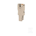 Wtyczka (terminal), PUSH IN, 2.5 mm2, 24 A, 800 V, liczba przyłączeń: 1, Liczba biegunów: 1, Szerokość: 5.1 mm, APG 2.5/1