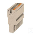 Wtyczka (terminal), PUSH IN, 2.5 mm2, 24 A, 800 V, liczba przyłączeń: 8, Liczba biegunów: 8, Szerokość: 40.8 mm, APG 2.5/8