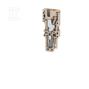 Wtyczka (terminal), PUSH IN, 2.5 mm2, 24 A, 800 V, liczba przyłączeń: 1, Liczba biegunów: 1, Szerokość: 5.1 mm, APG 2.5 MI