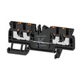 Blok zacisku przelotowego, PUSH IN, czarny, 2.5 mm2, 24 A, 800 V, liczba przyłączeń: 4, A4C 2.5 BK