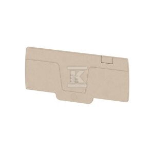 Płytka końcowa do złączek, Ciemnobeżowy, Wysokość: 84 mm, Szerokość: 2.4 mm, V-0, Wemid, zatrzaskowe: Tak, AEP AP11