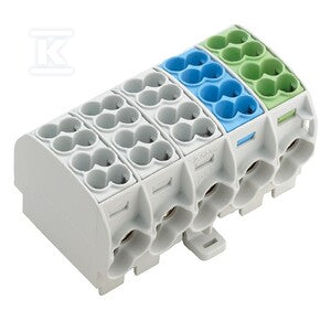 Blok zacisków zasilania WPD 501 2X25/2X16 3XGY/1XBL/1XGN, WPD 501 2X25/2X16 3XGY/1XBL/1XGN