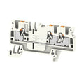 Blok zacisku przelotowego, PUSH IN, Jasnoszary, 2.5 mm2, 24 A, 800 V, liczba przyłączeń: 3, A3C 2.5 LTGY