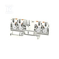 Blok zacisku przelotowego, PUSH IN, biały, 4 mm2, 32 A, 800 V, liczba przyłączeń: 4, A4C 4 WT