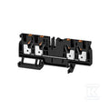 Blok zacisku przelotowego, PUSH IN, czarny, 4 mm2, 32 A, 800 V, liczba przyłączeń: 4, A4C 4 BK