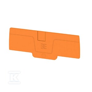 Płytka końcowa do złączek, pomarańczowy, Wysokość: 85.8 mm, Szerokość: 2.1 mm, V-0, Wemid, zatrzaskowe: Tak, AEP 4C 4 OR