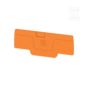 Płytka końcowa do złączek, pomarańczowy, Wysokość: 65.7 mm, Szerokość: 2.1 mm, V-0, Wemid, zatrzaskowe: Tak, AEP 4C 1.5 OR