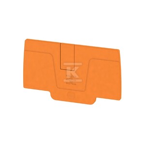 Płytka końcowa do złączek, pomarańczowy, Wysokość: 64.93 mm, Szerokość: 2.1 mm, V-0, Wemid, zatrzaskowe: Tak, AEP 2C 6 OR