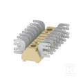 Jedno- oraz wielobiegunowe listwy zaciskowe, Port płaski, Jasnożółty, 2.5 mm2, 8 A, 400 V, liczba przyłączeń: 8, liczba poziomów: 1, MF 1/8 4X6.3/2.8