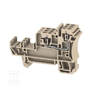 Złączka inicjatora/elementu wykonawczego, złącze sprężynowe, Ciemnobeżowy, 1.5 mm2, 17.5 A, 250 V, liczba przyłączeń: 40, liczba poziomów: 1, TS 35, ZIA 1.5/3L-1S/10