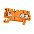 Blok zacisku przelotowego, PUSH IN, pomarańczowy, 1.5 mm2, 17.5 A, 500 V, liczba przyłączeń: 3, A3C 1.5 OR