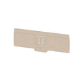 Płytka końcowa do złączek, Ciemnobeżowy, Wysokość: 127.75 mm, Szerokość: 2.4 mm, V-0, Wemid, zatrzaskowe: Tak, AEP AP22