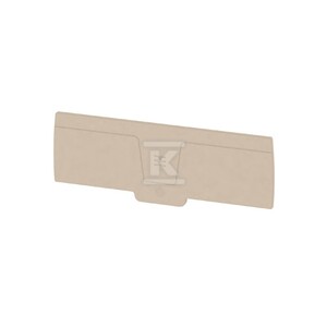 Płytka końcowa do złączek, Ciemnobeżowy, Wysokość: 127.75 mm, Szerokość: 2.4 mm, V-0, Wemid, zatrzaskowe: Tak, AEP AP22