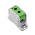 Zacisk rozdziału potencjału, złącze śrubowe, zielony, 185 mm2, 353 A, 1000 V, liczba przyłączeń: 2, liczba poziomów: 1, WPD 132 1X185/1X185 GN