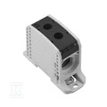 Zacisk rozdziału potencjału, złącze śrubowe, czarny, 185 mm2, 353 A, 1000 V, liczba przyłączeń: 2, liczba poziomów: 1, WPD 132 1X185/1X185 BK